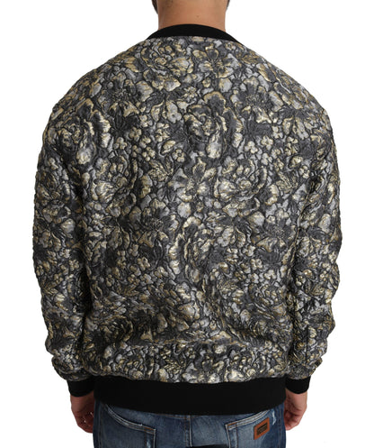 Dolce & Gabbana Samba Jacquard Palm Crewneck Sweater