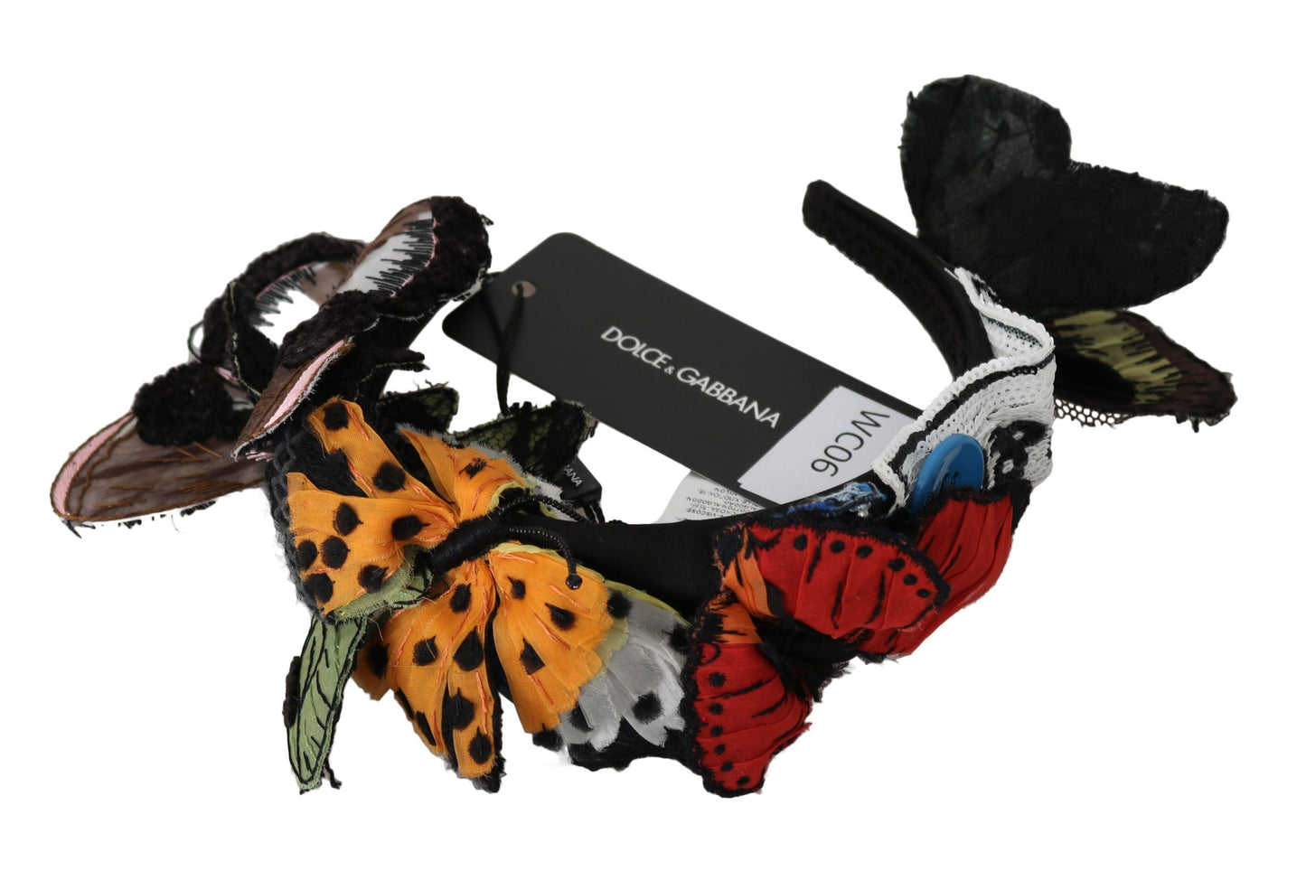 Dolce & Gabbana Tiara Floral Butterfly Sequin Diadem Headband