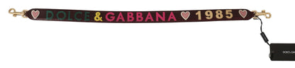 Dolce & Gabbana Bordeaux Exotic Skin Leather Belt Shoulder Strap
