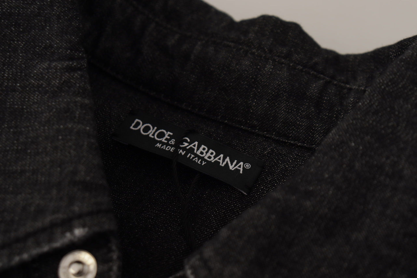 Dolce & Gabbana Elegant Grey Cotton Blend Casual Shirt