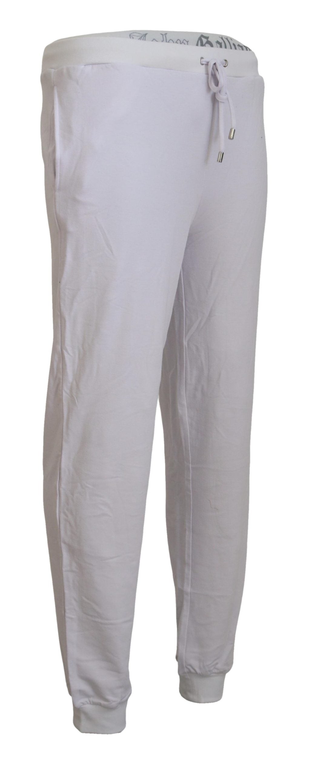 John Galliano Chic White Jogger Pants - Casual Elegance