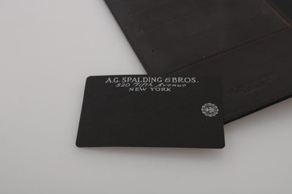 A.G. Spalding & Bros Elegant Leather Passport Wallet - Sleek Travel Essential