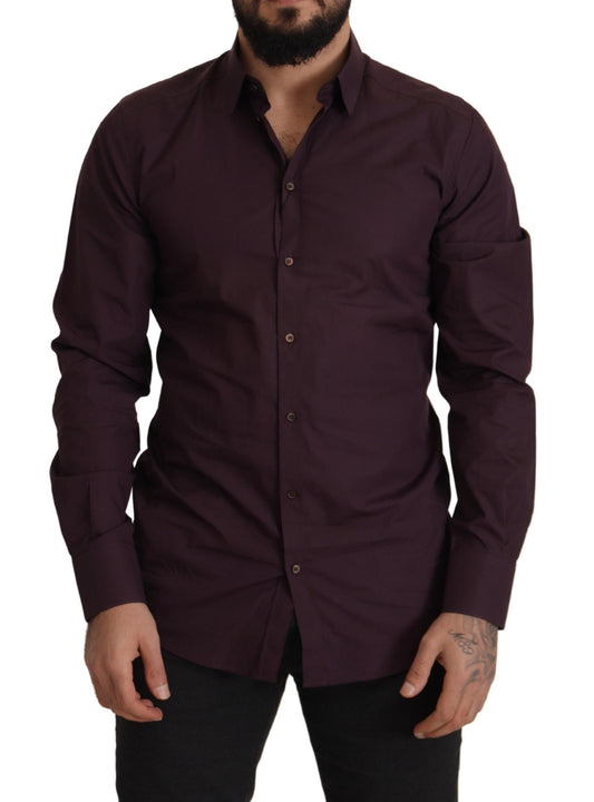Dolce & Gabbana Regal Purple Slim Fit Dress Shirt