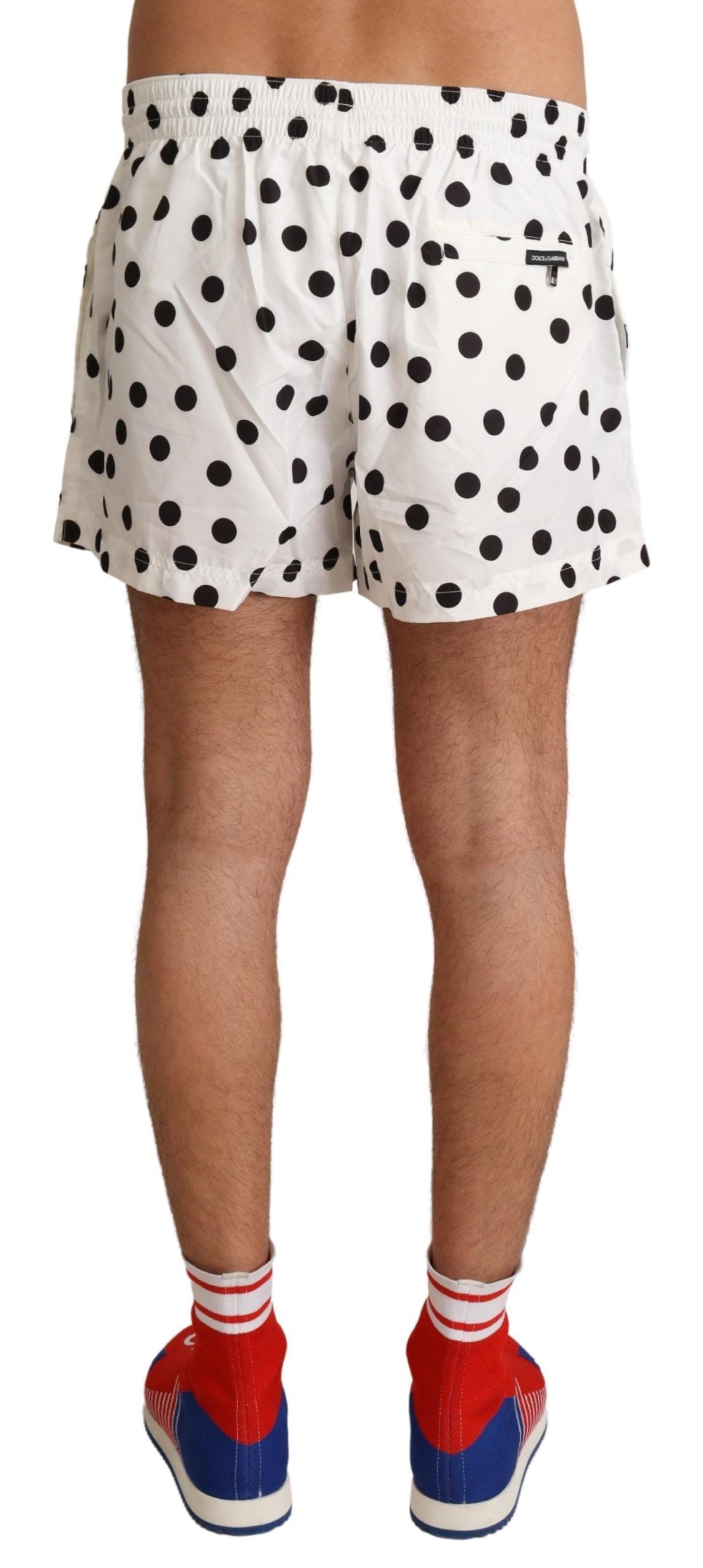 Dolce & Gabbana Polka Dotted Men's Swim Shorts