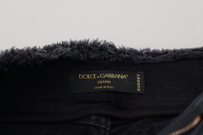 Dolce & Gabbana Sleek Black Denim Pants - Italian Couture