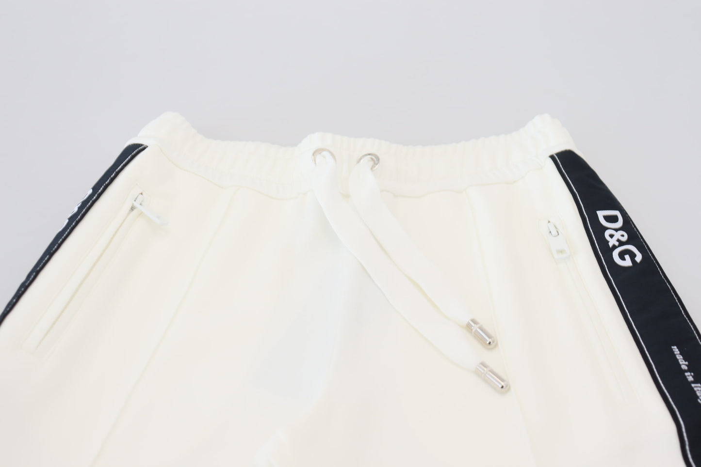 Dolce & Gabbana Chic White Jogger Pants for Elevated Comfort