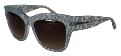 Dolce & Gabbana Blue Lace Acetate Crystal Butterfly DG4231 Sunglasses