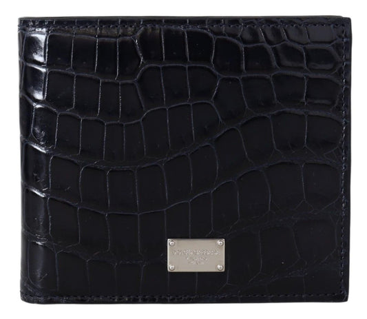 Dolce & Gabbana Elegant Exotic Leather Bifold Wallet