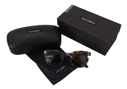 Dolce & Gabbana Brown Havana Frame Round Lens Women DG4254F Sunglasses