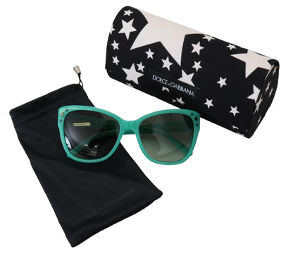 Dolce & Gabbana Green Stars Acetate Square Shades DG4124  Sunglasses