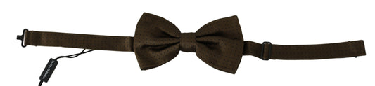 Dolce & Gabbana Elegant Silk Polka Dot Bow Tie