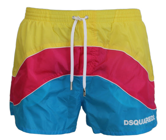 Dsquared² Exclusive Multicolor Swim Shorts Boxer