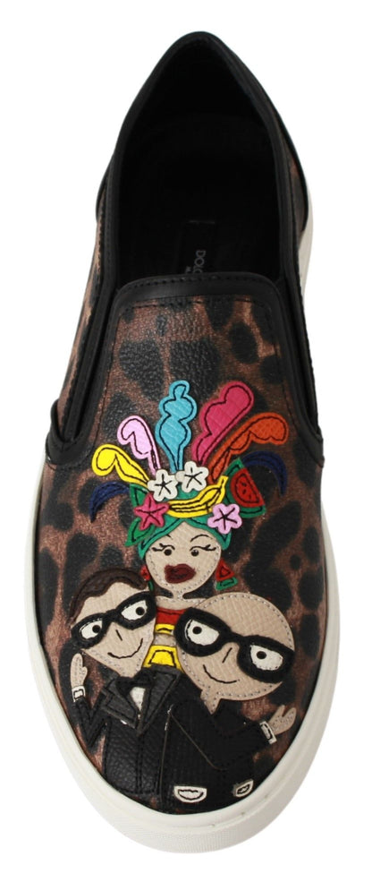 حذاء Dolce &amp; Gabbana الأنيق بطباعة الفهد لأسلوب متطور