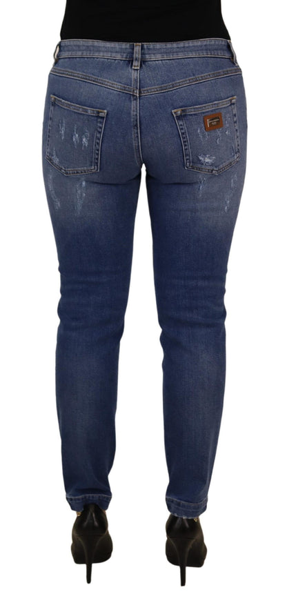 Dolce & Gabbana Chic Low Waist Skinny Denim Jeans