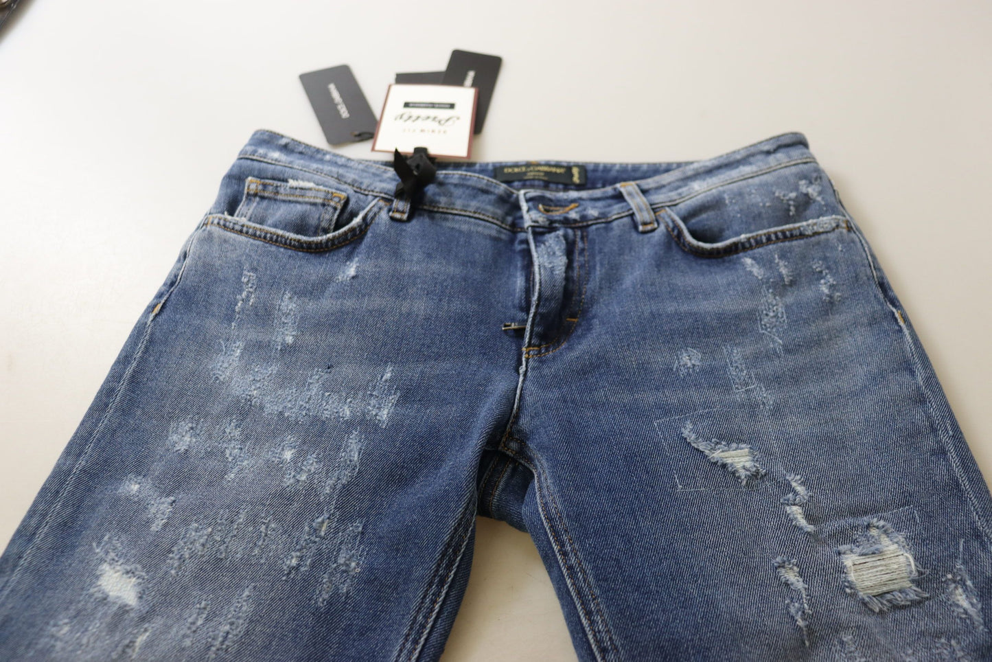 Dolce & Gabbana Chic Low Waist Skinny Denim Jeans