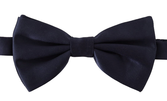 Dolce & Gabbana Stunning Silk Blue Bow Tie