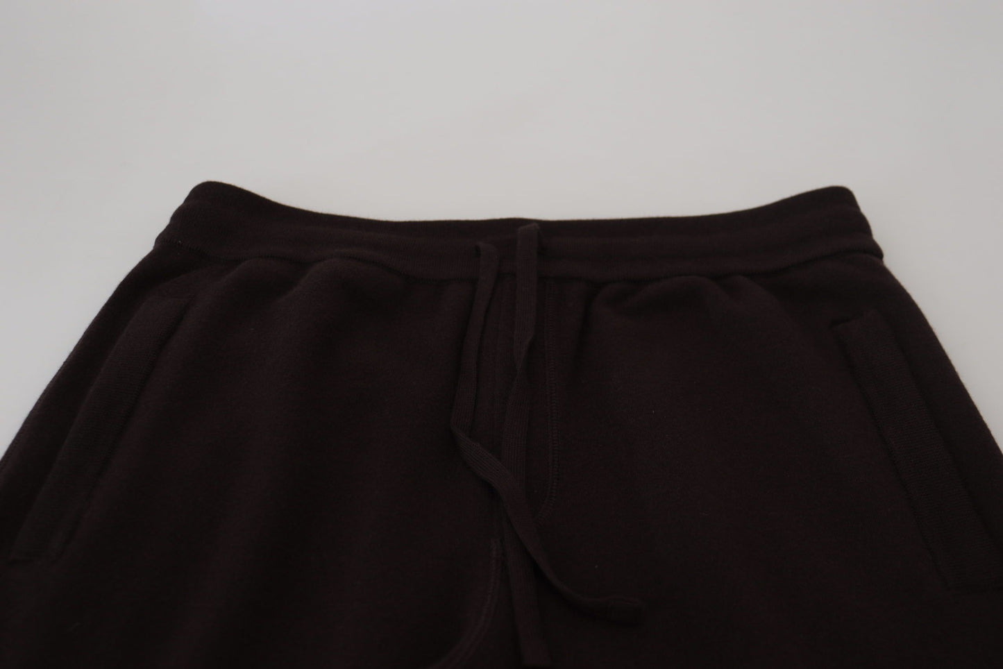 Dolce & Gabbana Brown Cashmere Trousers Bottoms Drawstring Pants