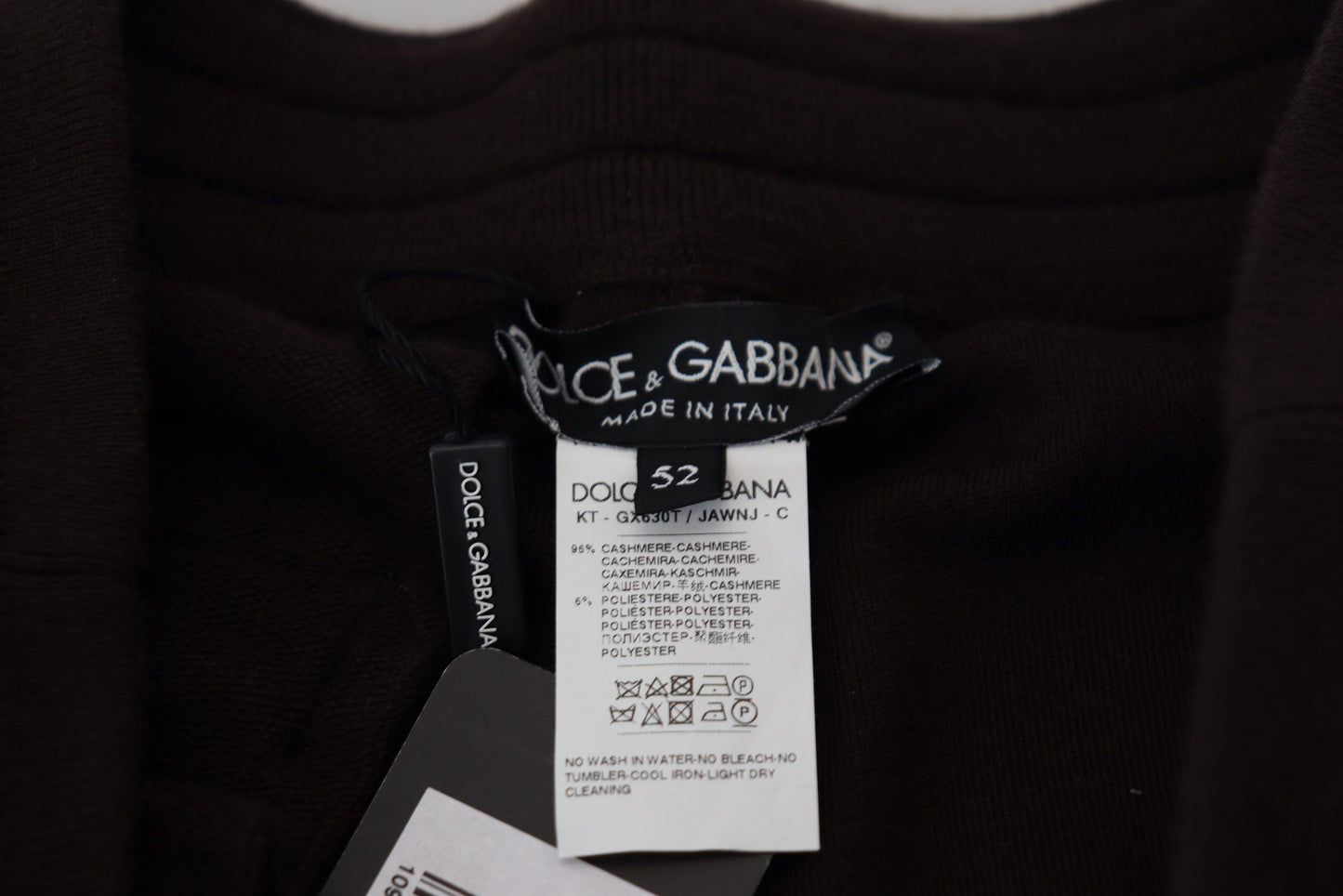 Dolce & Gabbana Brown Cashmere Trousers Bottoms Drawstring Pants