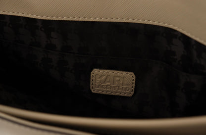 Karl Lagerfeld Chic Sage Shoulder Bag with Dual Straps