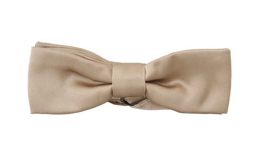 Dolce & Gabbana Dazzling Gold Silk Bow Tie