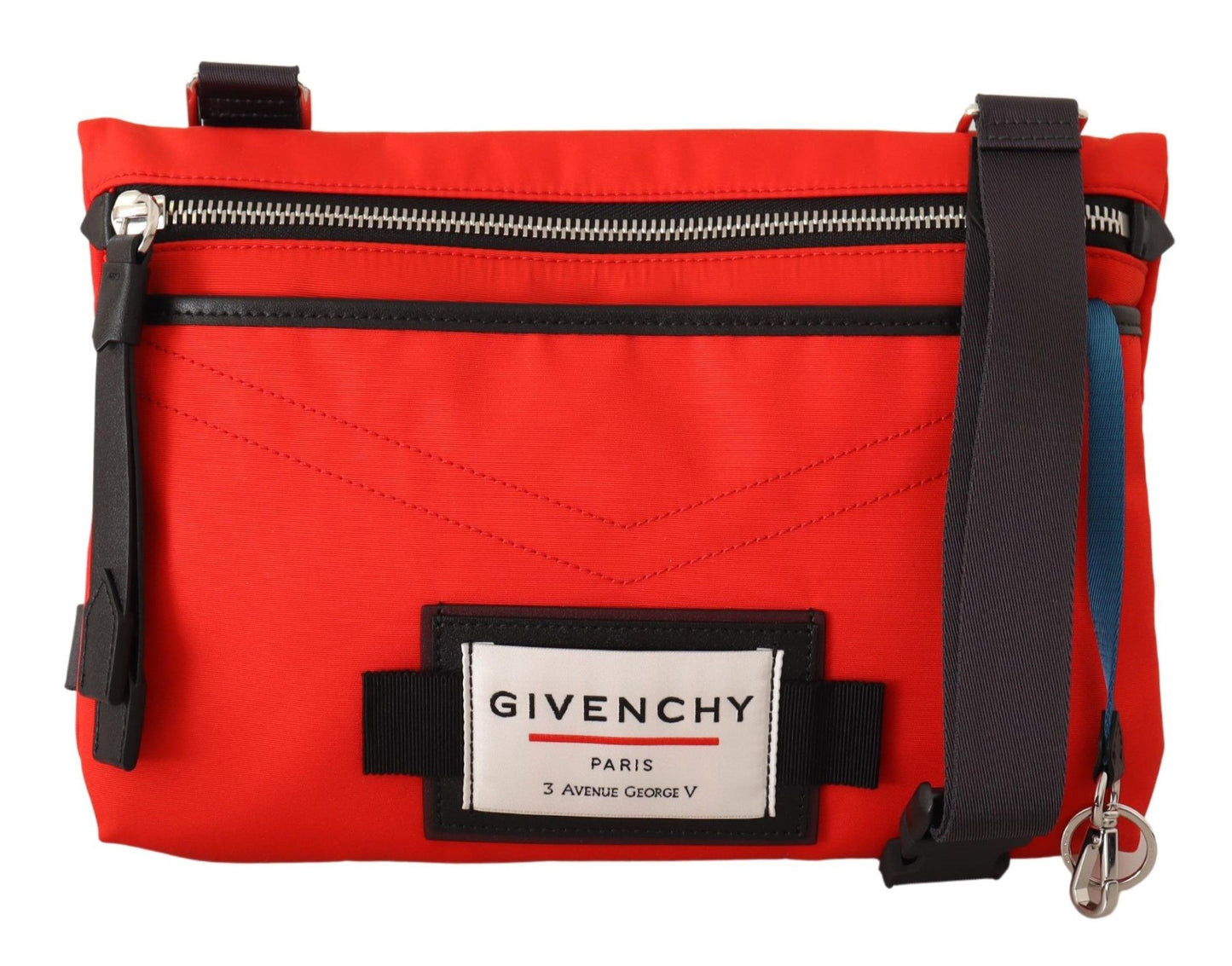 Givenchy Red Polyamide Downtown Flat Crossbody Bag