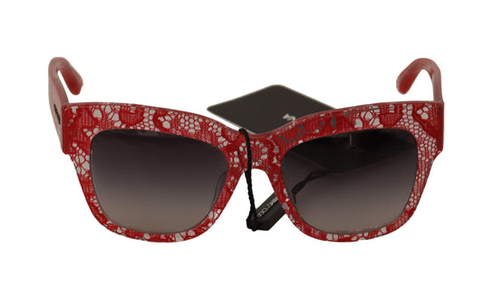 Dolce & Gabbana Elegant Sicilian Lace Insert Sunglasses