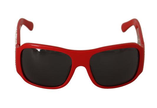 Dolce & Gabbana Swarovski Stone Embellished Red Sunglasses