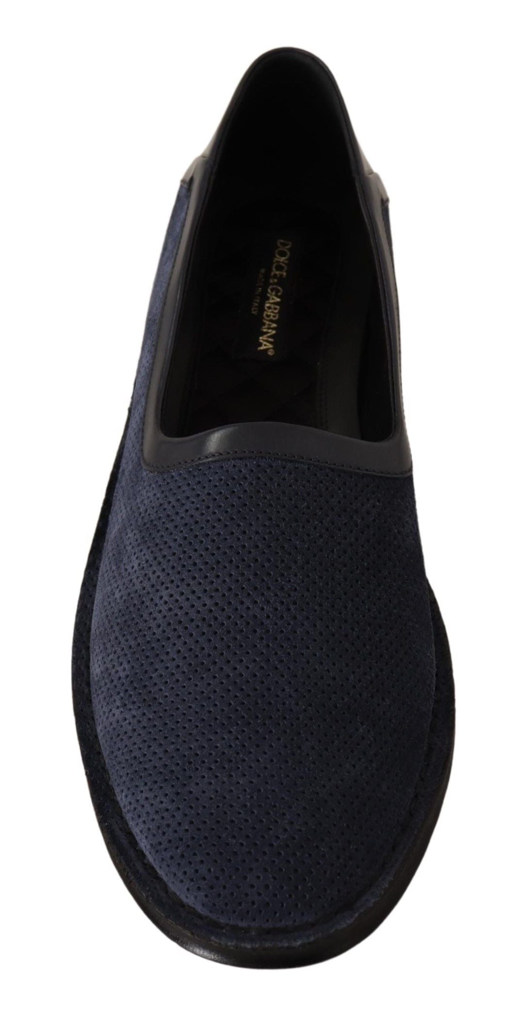 Dolce & Gabbana Elegant Perforated Leather Loafers