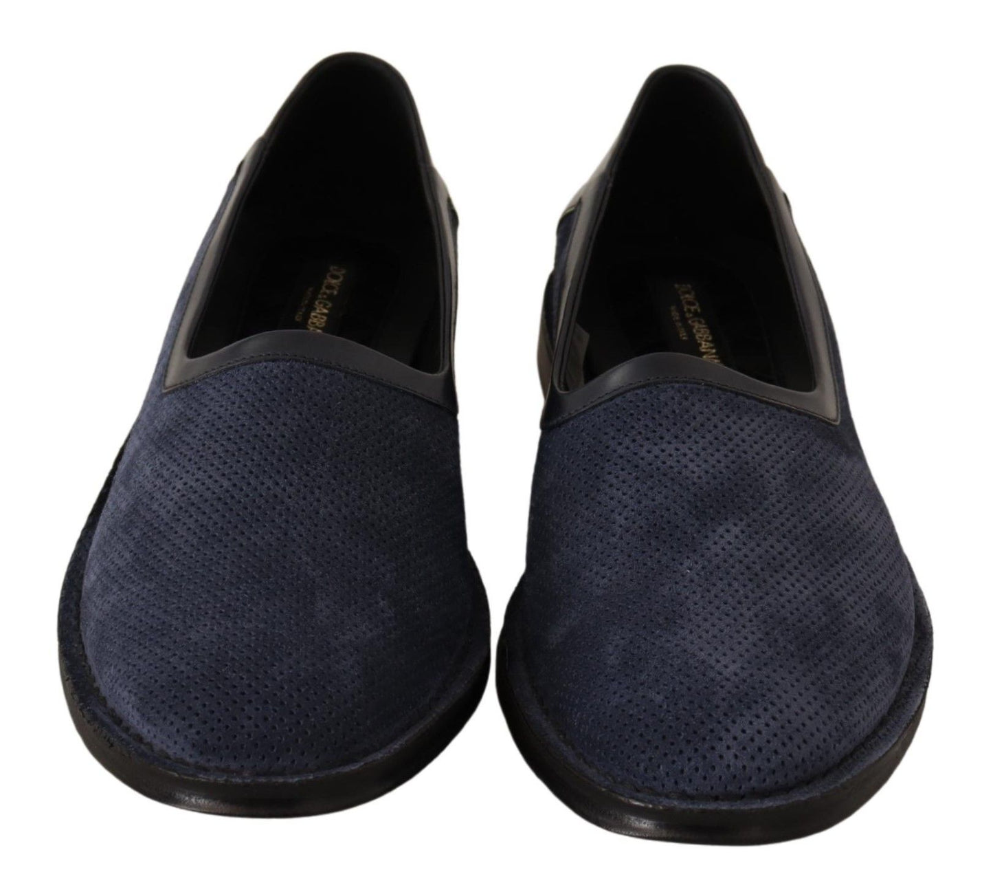 Dolce & Gabbana Elegant Perforated Leather Loafers