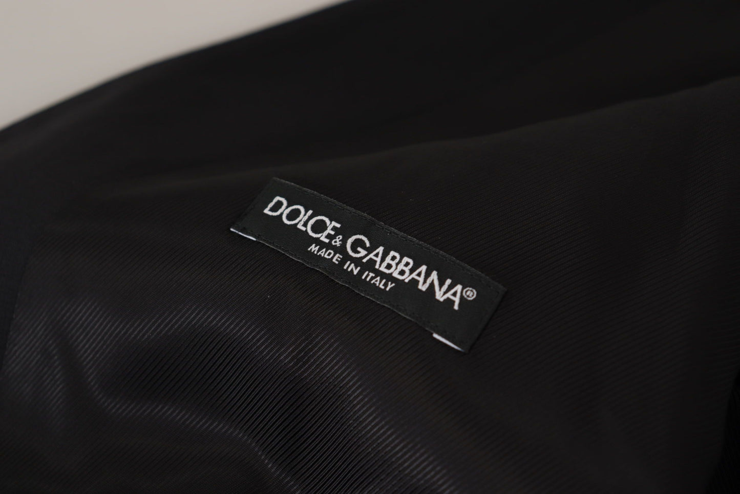 Dolce & Gabbana Black Virgin Wool Formal 3 Pc MARTINI Suit
