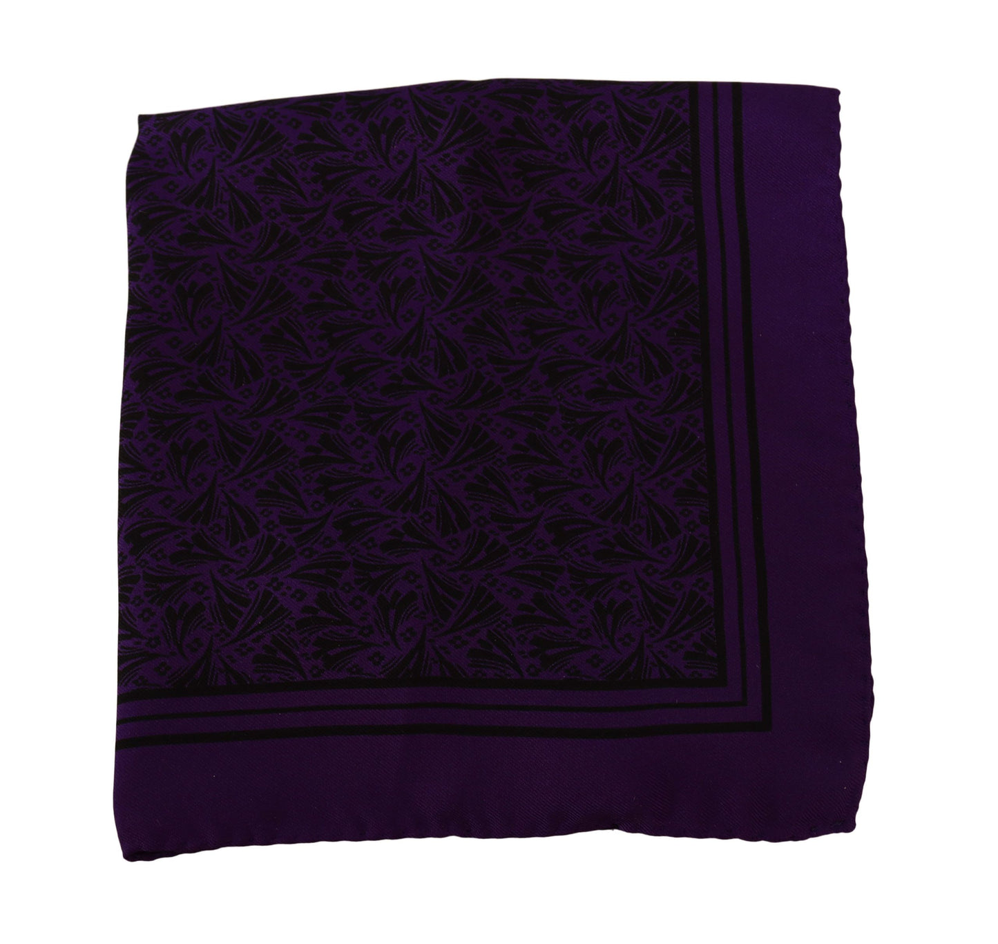 Dolce & Gabbana Purple Patterned Square Handkerchief Scarf