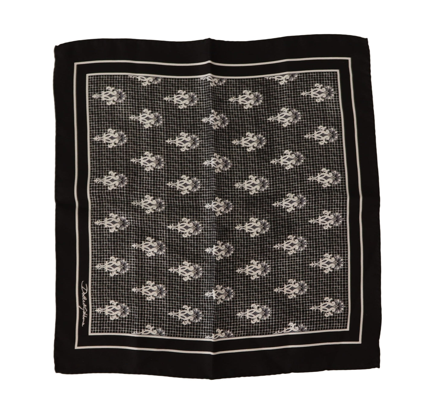 Dolce & Gabbana Elegant Silk Pocket Square Handkerchief