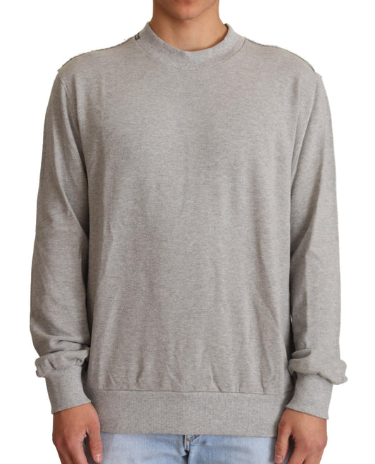 Dolce & Gabbana Sophisticated Gray Crewneck Sweater