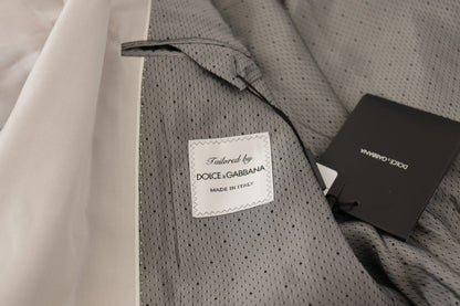 Dolce & Gabbana Gray Silk Single Breasted 2 Pc Blazer