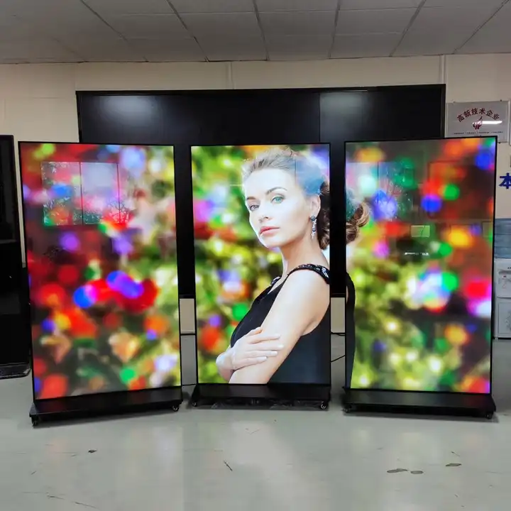 75 inch 4K LCD floor stand full screen