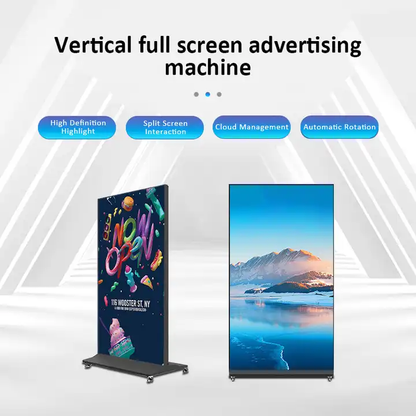 75 inch 4K LCD floor stand full screen