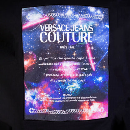 Versace Jeans Black Cotton Galaxy Sweatshirt