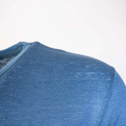Lardini Blended Wool Powder Blue T-Shirt