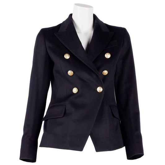 Made in Italy Elegant Double-Breasted Wool Coat