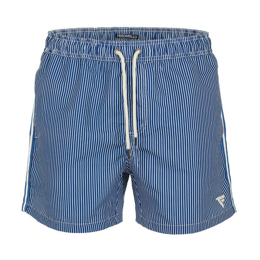 Fred Mello Chic Striped Blue Swimsuit for Men