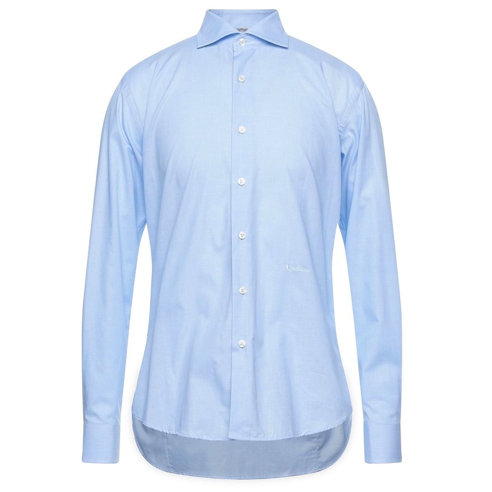 Aquascutum Chic Light Blue Oxford Cotton Shirt