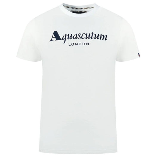 Aquascutum Union Jack Sleeve Logo Cotton Tee