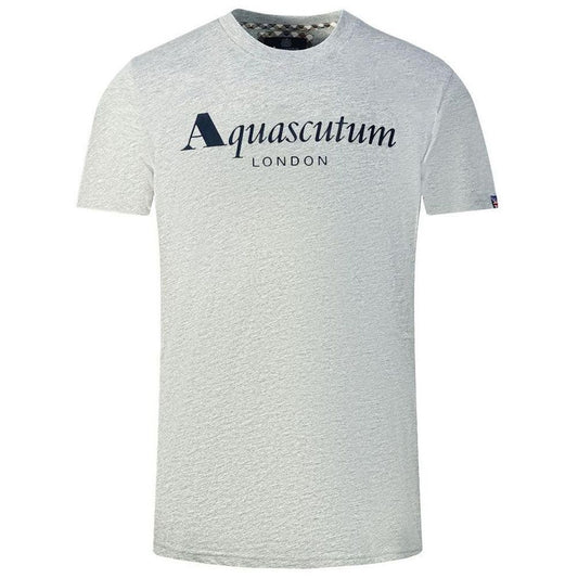 Aquascutum Gray Cotton T-Shirt