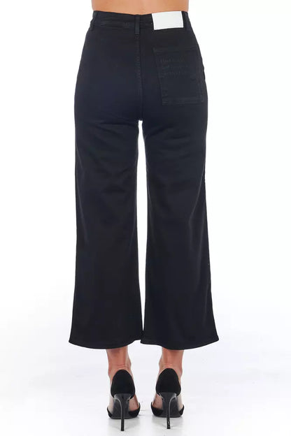 Frankie Morello Chic High-Waist Cropped Trousers