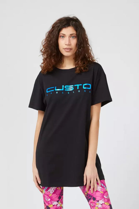 Custo Barcelona Oversized Cotton Tee with Bold Front Print