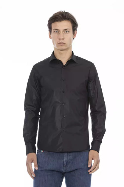 Baldinini Trend Black Polyester Shirt