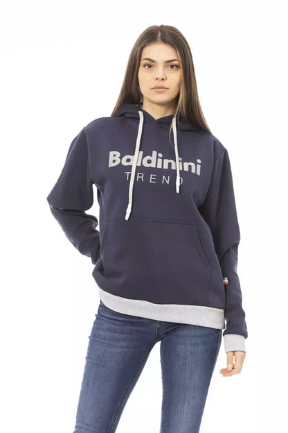 Baldinini Trend Blue Cotton Sweater