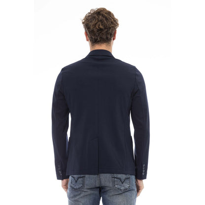 Distretto12 Elegant Blue Fabric Jacket for Men