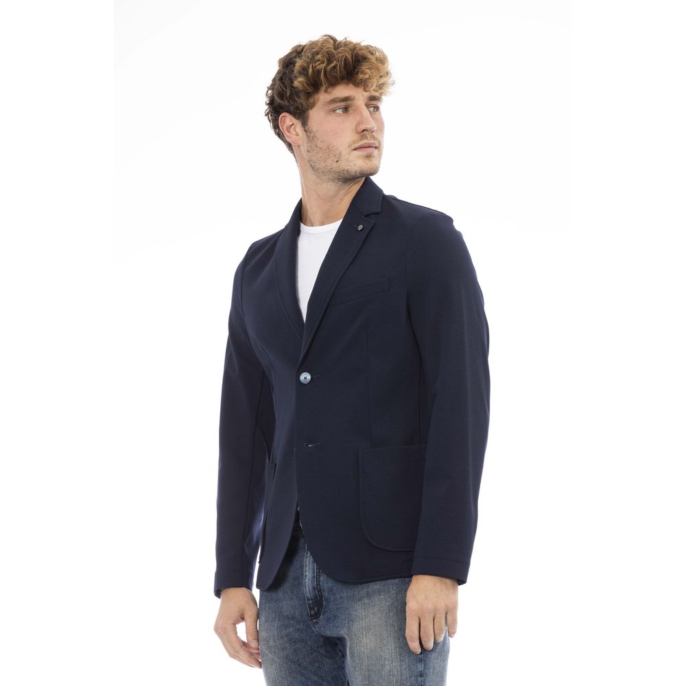 Distretto12 Elegant Blue Fabric Jacket for Men