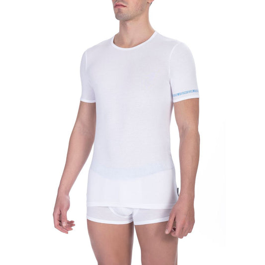 Bikkembergs Elegant Dual-Pack White Crew Neck T-Shirts